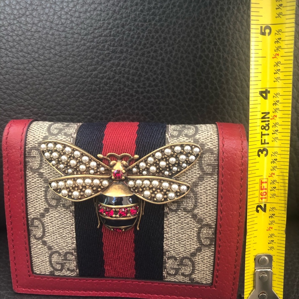 Gucci Queen Margaret GG Canvas Mini Wallet in Red NEW IN BOX - Picture 8 of 13